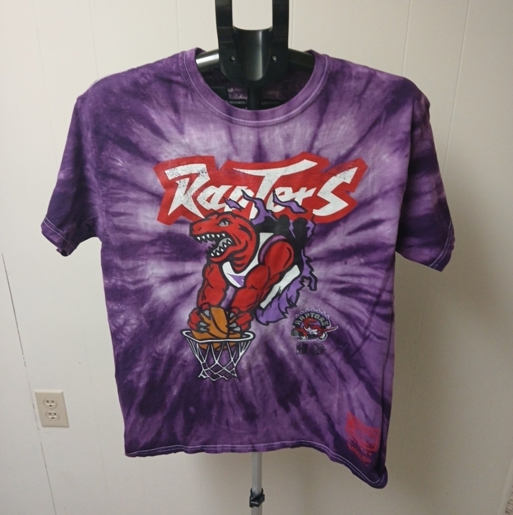 Mitchell & Ness Hardwood Classics Toronto Raptors Tie-Dye T-shirt Men's SZ Lg
